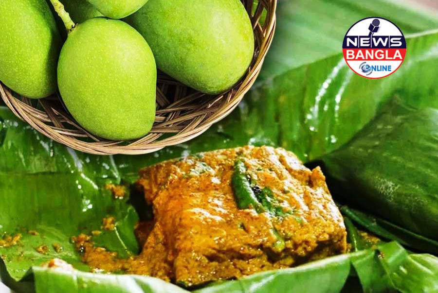 কাঁচা আমে তো কাসুন্দি, টক ডাল, চাটনি অনেকবার খেয়েছেন—এবার ভাতের সঙ্গী হোক কাঁচা আমের পাতুরি!