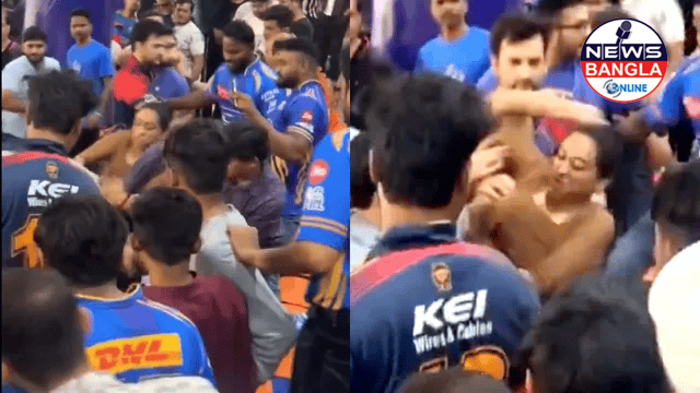 IPL না কি WWE? দিল্লি-মুম্বই ম্যাচে মাঠে রীতিমতো ধাক্কাধাক্কি, সমর্থকদের তাণ্ডব!