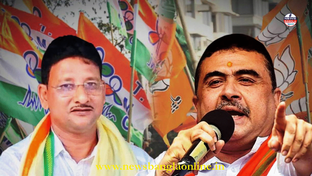 বীরভূমে তৃণমূলের দুই প্রভাবশালী নেতা অনুব্রত ও কাজলকে নিশানা শুভেন্দুর, ‘জেলা পরিষদকে হিন্দু মুক্ত করতে চায় কাজল শেখ’